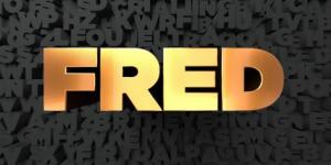 Lettering of the name Fred